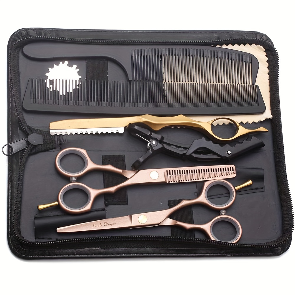 Professional Hair Cutting Scissors Kit, Barber Shears Set With