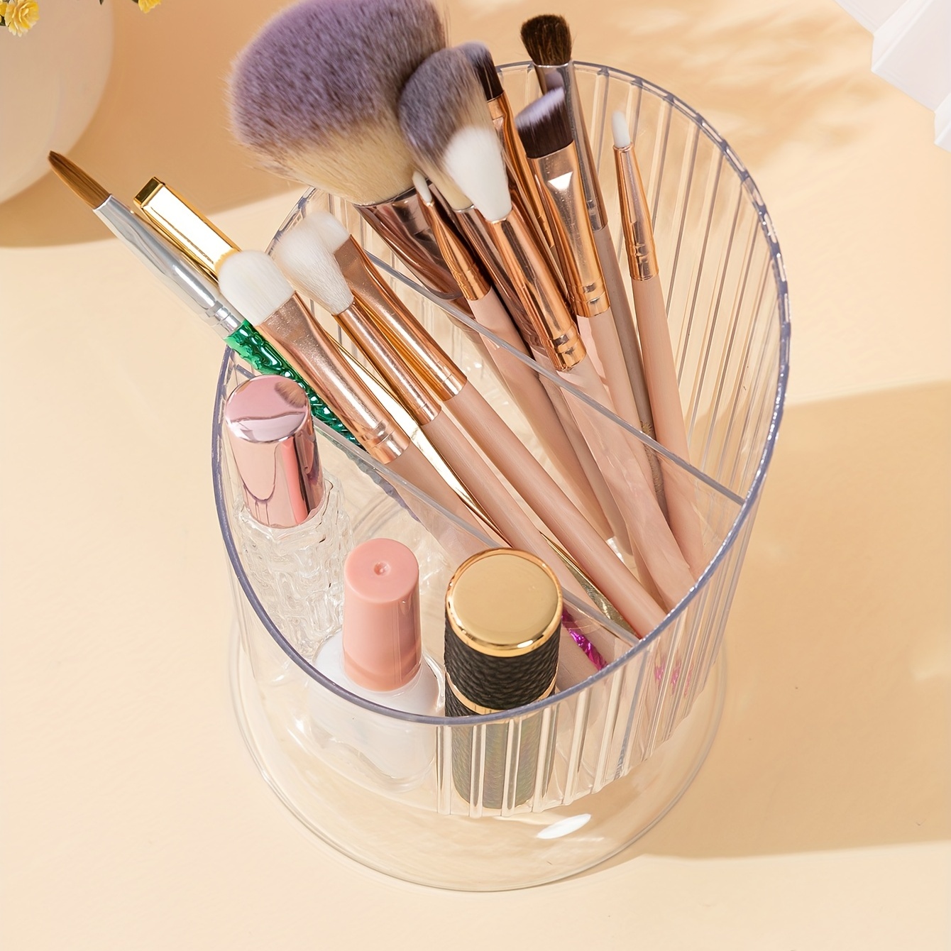 Caja de almacenaje para brochas de maquillaje transparente, organizad…   Almacenamiento del pincel de maquillaje, Brochas de maquillaje,  Organizadores de cosmeticos