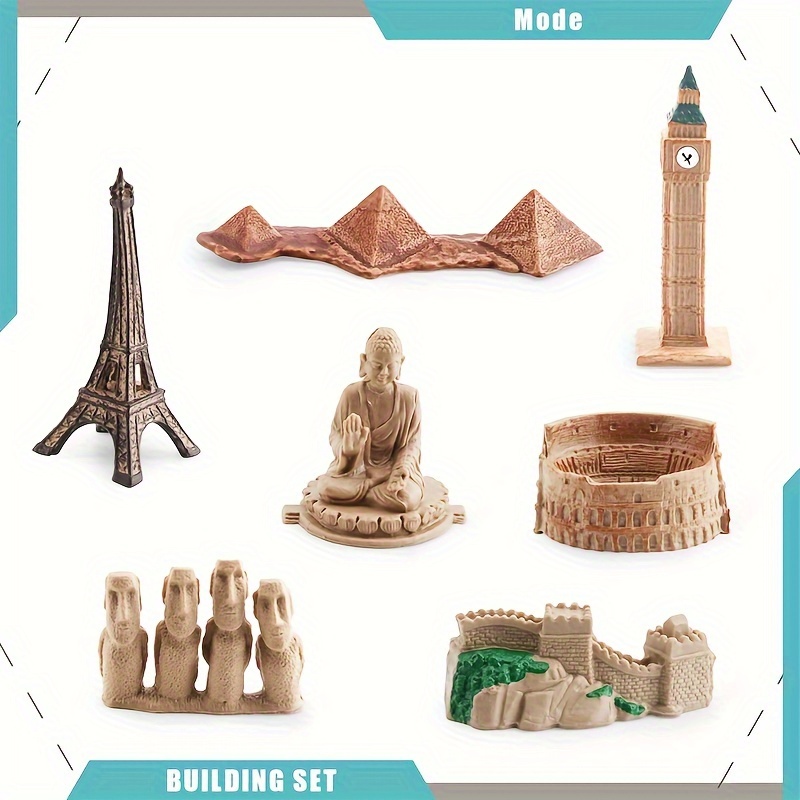 World Landmarks Models & Toys Set