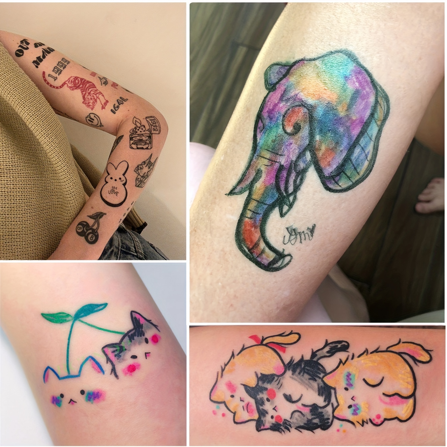 Glitter Tattoo gel Pens Kids Girls Craft Decoration Body Art Stencil Gift  school