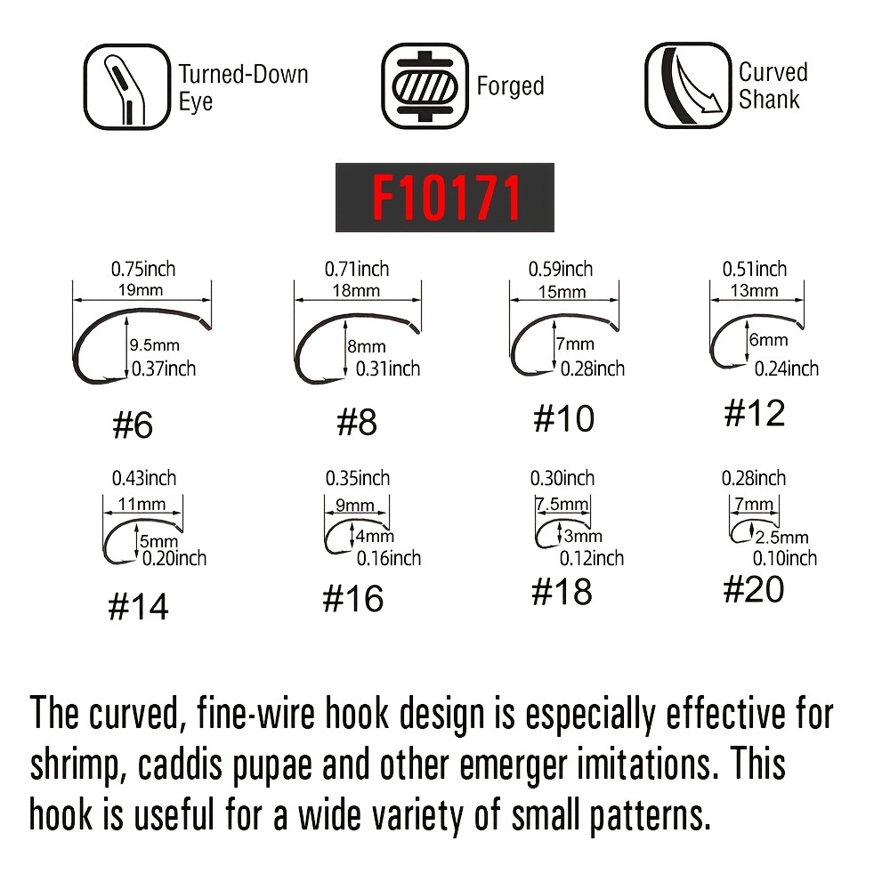 Premium Fly Tying Hooks Dry Wet Nymph Shrimp Caddis Scud - Temu Canada