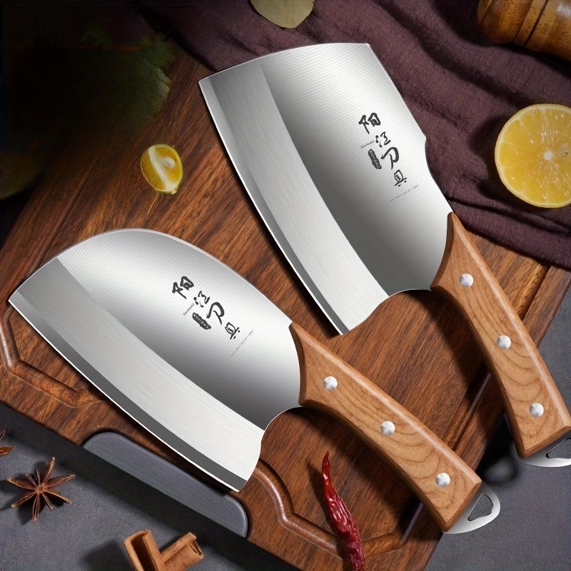 Old Man Knife, Cutting Knife, Field Kitchen Round Head, Hand-forged Steel  Traditional Iron Kitchen Knife - Temu