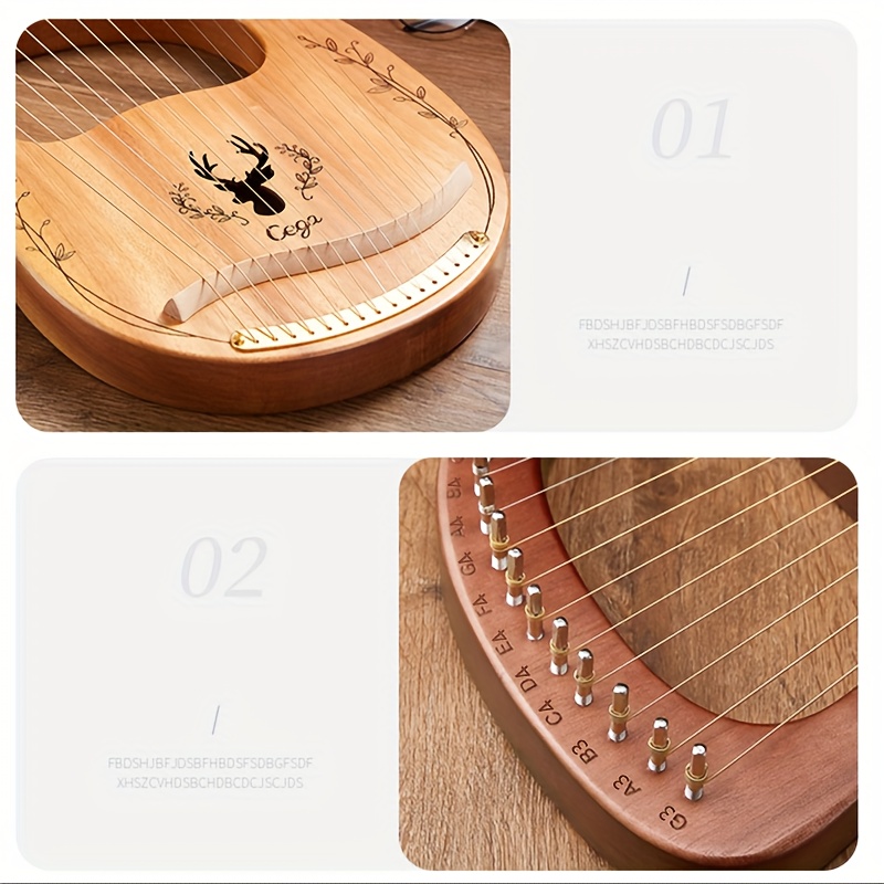 Harpe Pour Débutant À 19 Cordes Petite Harpe Portable À 19 - Temu Belgium