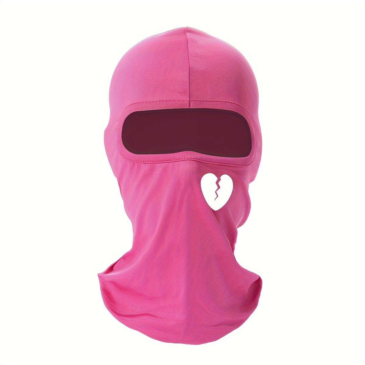 Summer Sunscreen Mask Broken Heart Print Outdoor Riding Sun Protection Mask  Men Sports Headgear, Don't Miss Great Deals