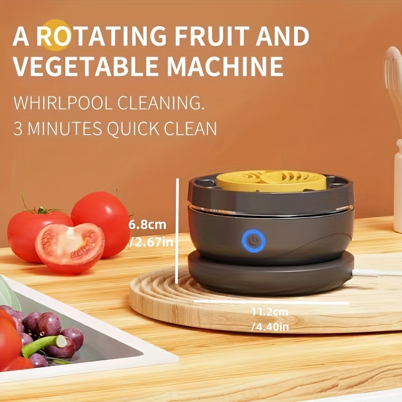 Fruit Cleaning Device, Fruit And Vegetable Washing Machine, Fruits And Vegetables  Cleaner Basket, Fruit Washing Tools, Vegetable Washing Basket, Fruit Washer  Clean Machine, Kitchen Stuff, - Temu