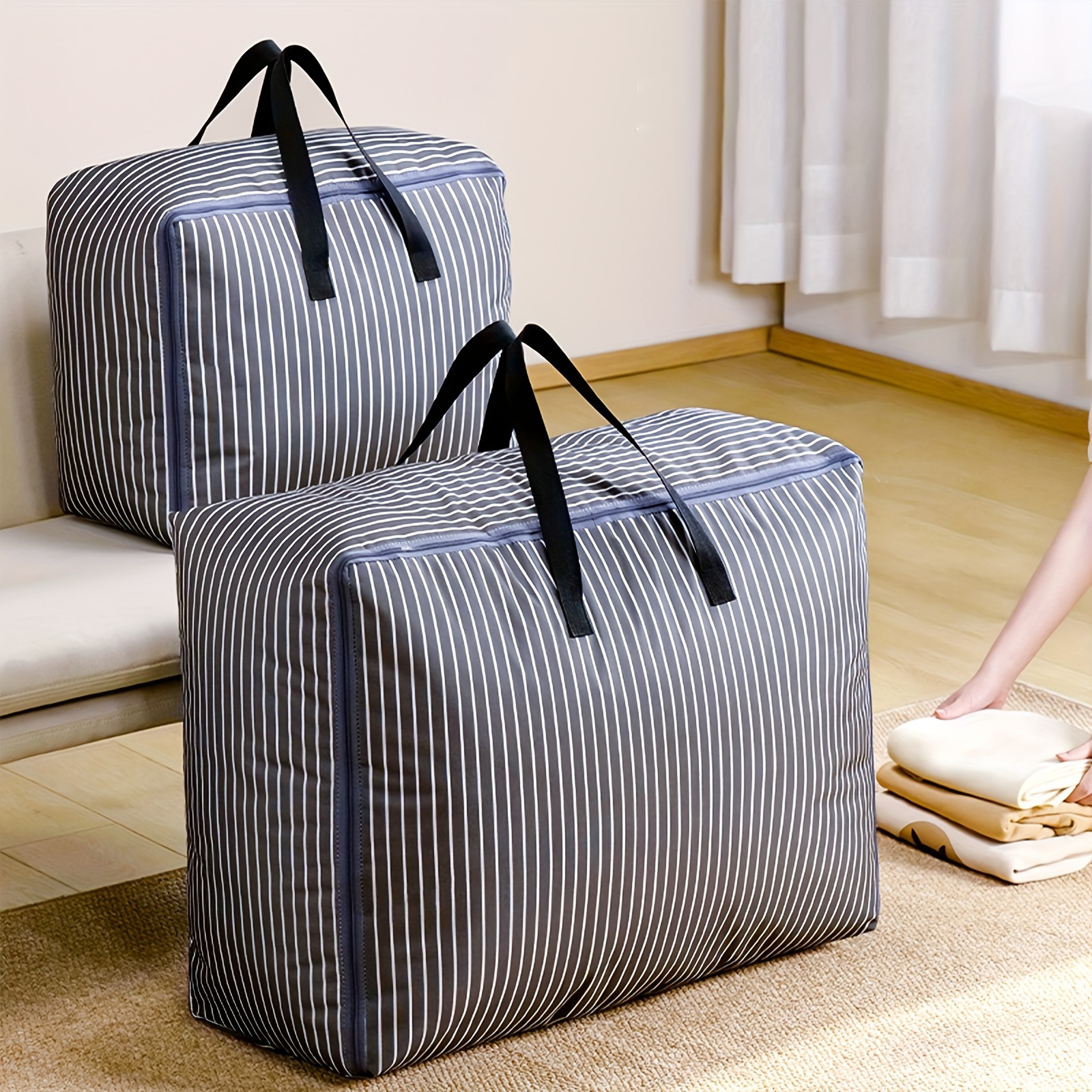 Large Moving Bags With Zippers & Carrying Handles, Heavy-duty Storage  Container, Space Saving Moving Storage And Organization For Bedroom, Home,  Closet, Wardrobe - Temu