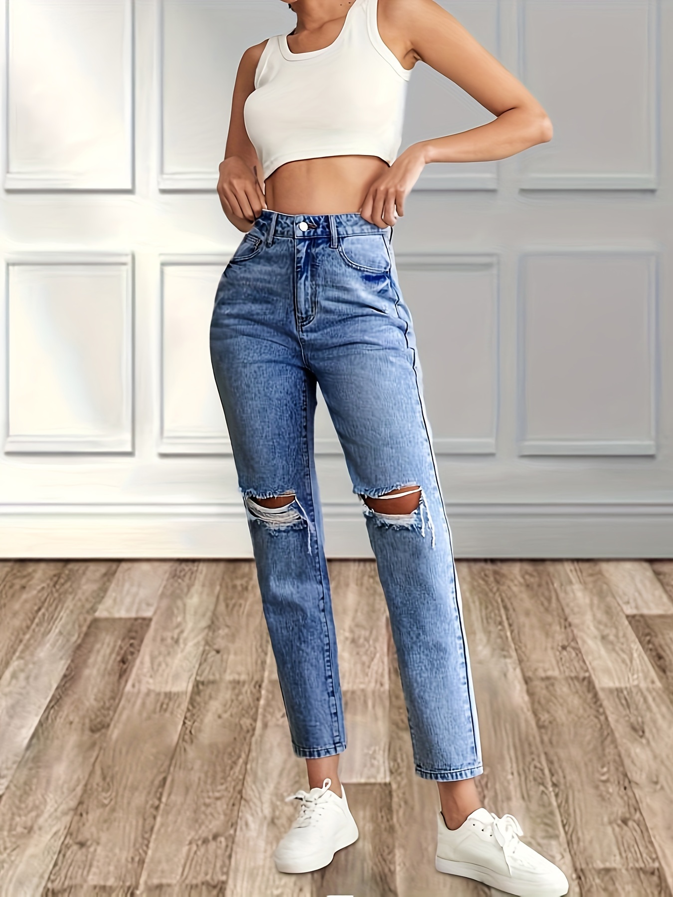 Women's Jeans Pants for Women Jeans for Women Ripped Cut Out