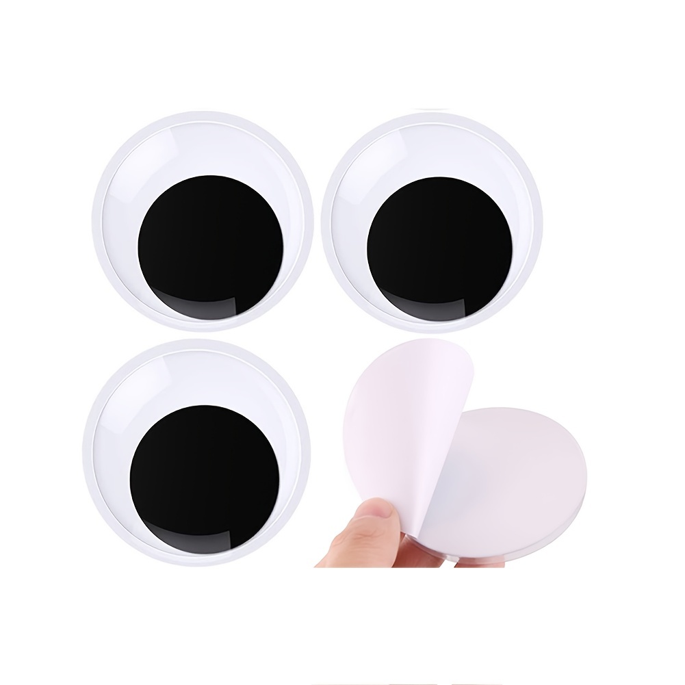 Giant Wiggle Googly Eyes With Self Adhesive Large Black - Temu