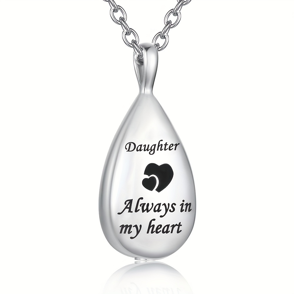 Urn Necklace for Ashes Stainless Steel Keepsake Waterproof