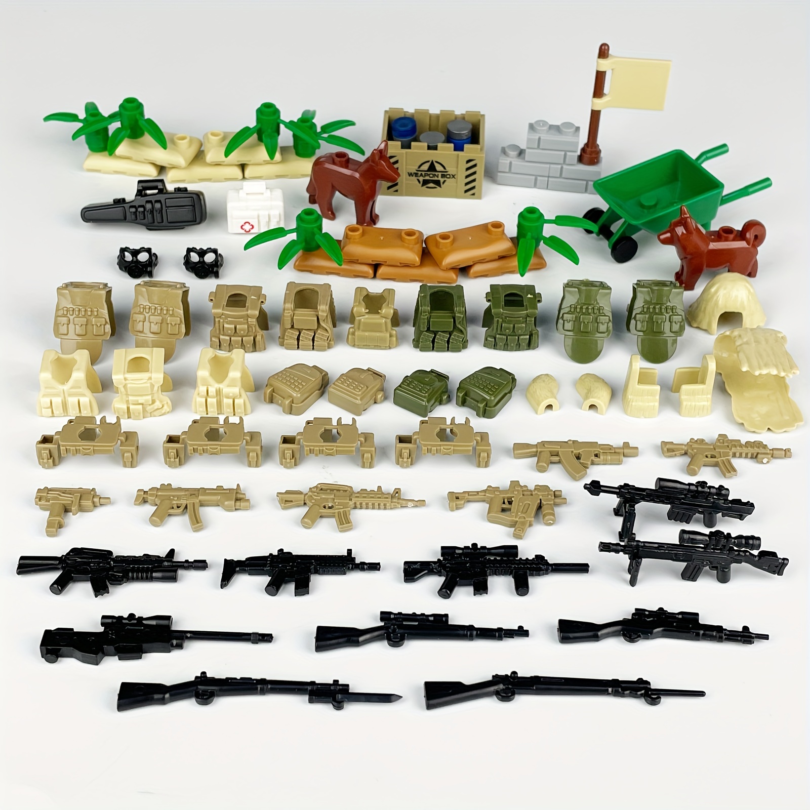 Mini Weapon Equipment Building Blocks Toys Soldiers Toy Accessories