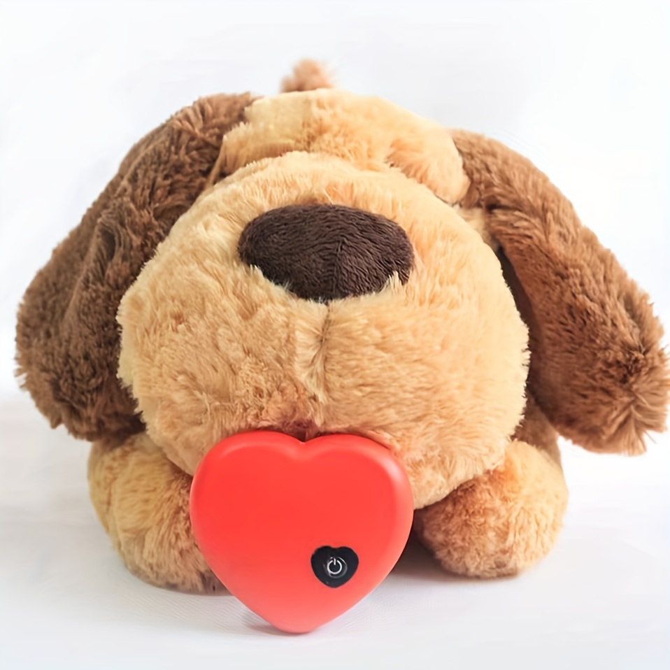 Heartbeat Stuffed Dog Cat Toy For Anxiety Relief dog Soft - Temu