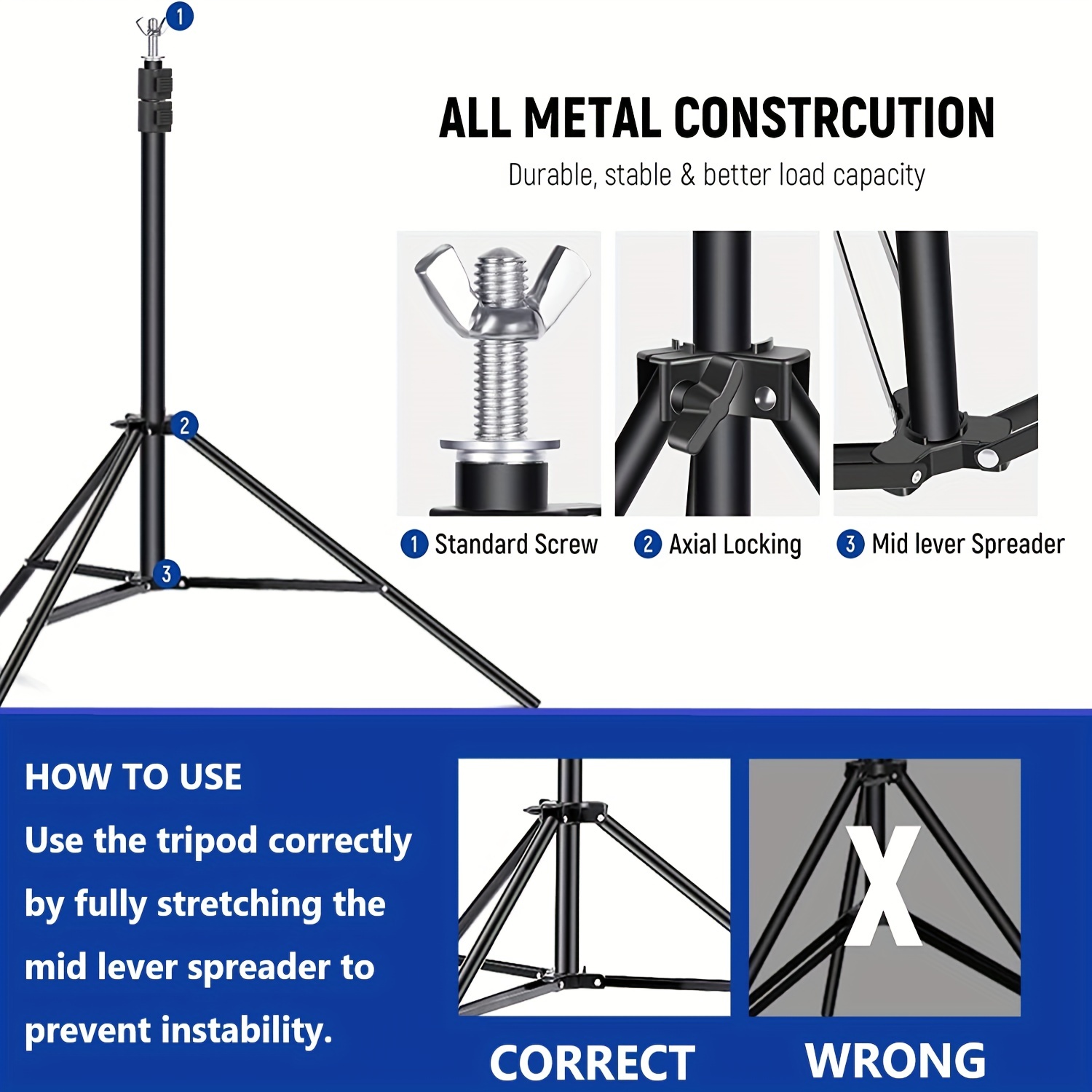 Backdrop Stand 10ft. Adjustable Background Stand for  Birthday,Parties,Photoshoot