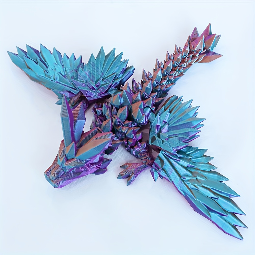 3D Printed Articulated Dragon Toy Home Decor Chinese Loong Flexible  Realistic Office Ornaments Stress and Anxiety Relieve Toys - AliExpress