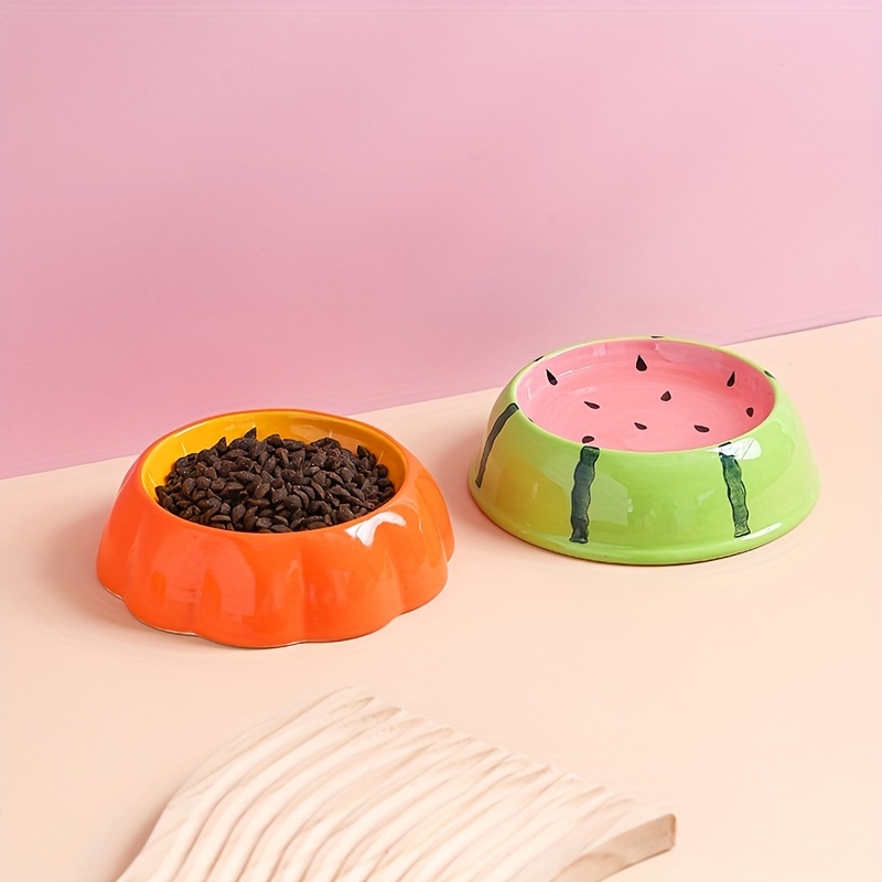 Creative Petal Shaped Plastic Cat Bowl Cat Food Bowl Water - Temu