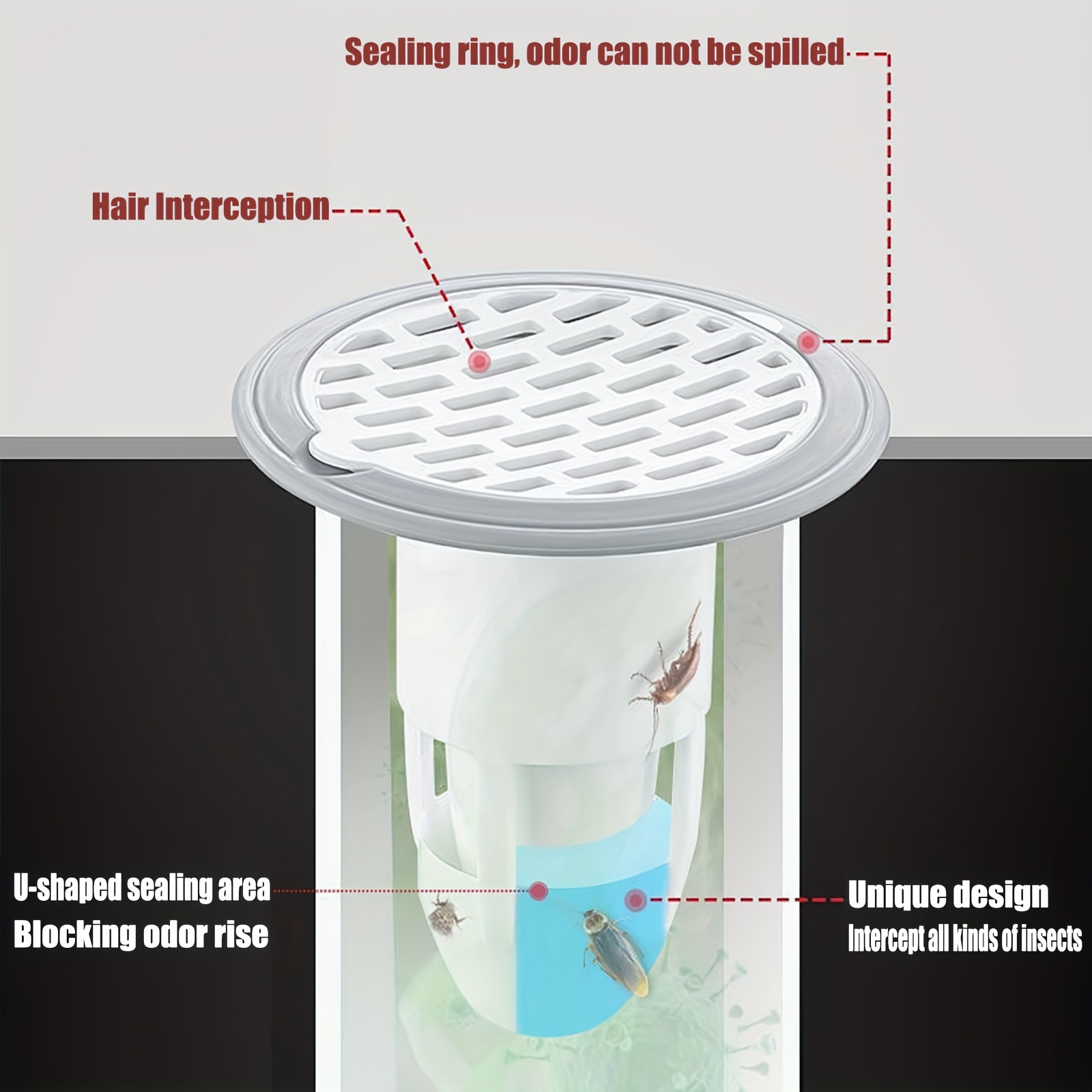 Membrana y filtro para el desagüe del plato de ducha SLIM+ - ESPINOSA
