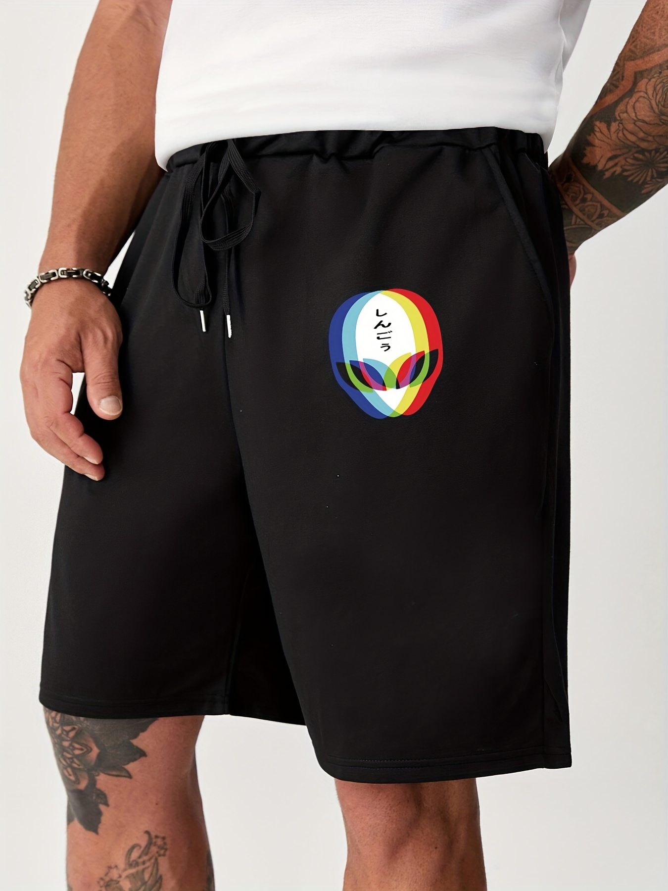 Graphic Drawstring Shorts - Temu