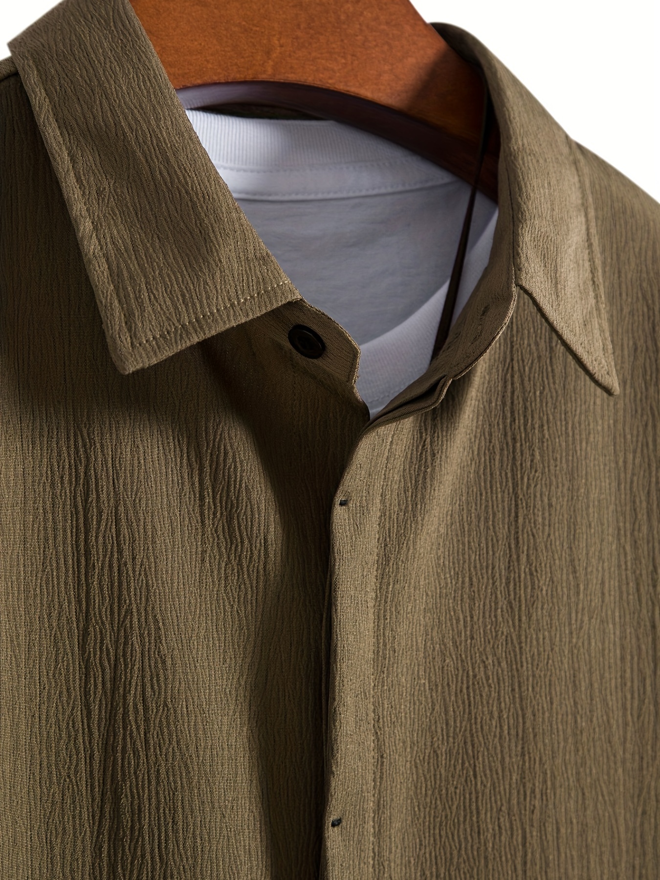 Olive and Oak Solid Tan Long Sleeve Button-Down Shirt Size XL - 68