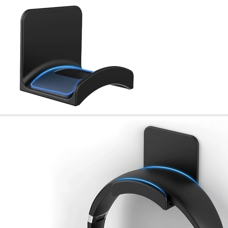 2pcs free punching headphone brackets computer headphone brackets arched hooks creative headphone hanging brackets headphone display brackets bag hooks auxiliary hooks details 0