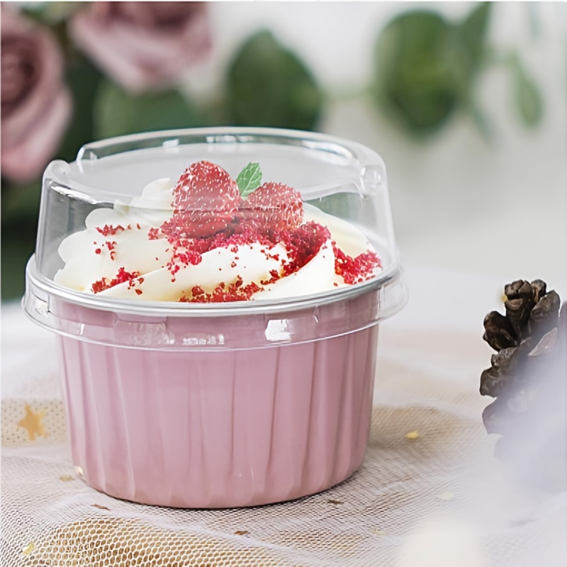 Baking Cups With Lids, Disposable Aluminum Foil Mini Muffin Liners, Dessert  Cheesecake Pan Creme Brulee Cupcake Ramekins Containers For Catering  Gathering Club Wedding Part - Temu United Arab Emirates