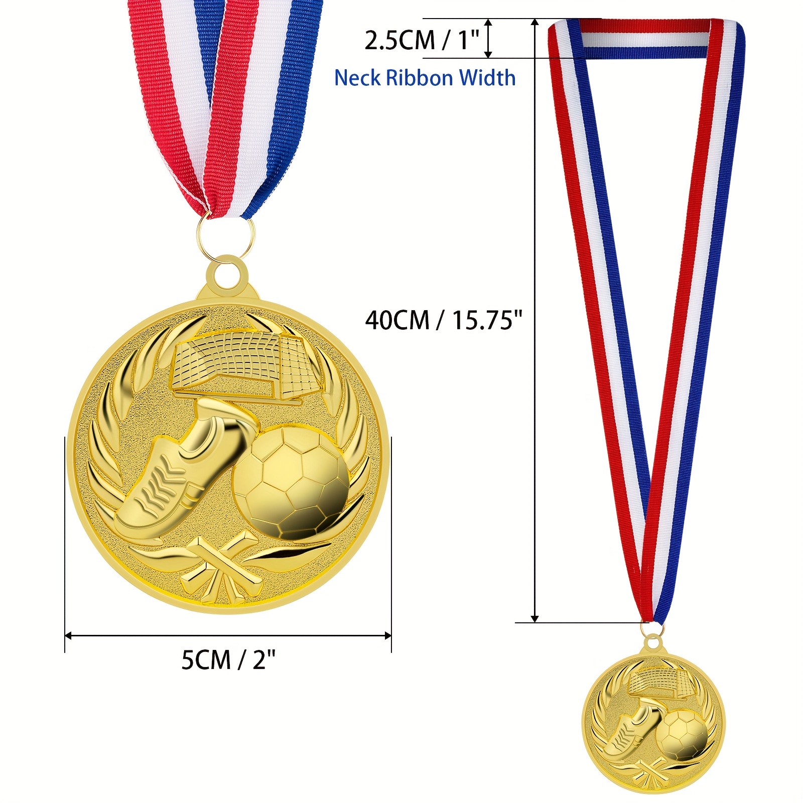 Générique 12 Pièces Football Metal Medaille: Nizirioo Médailles