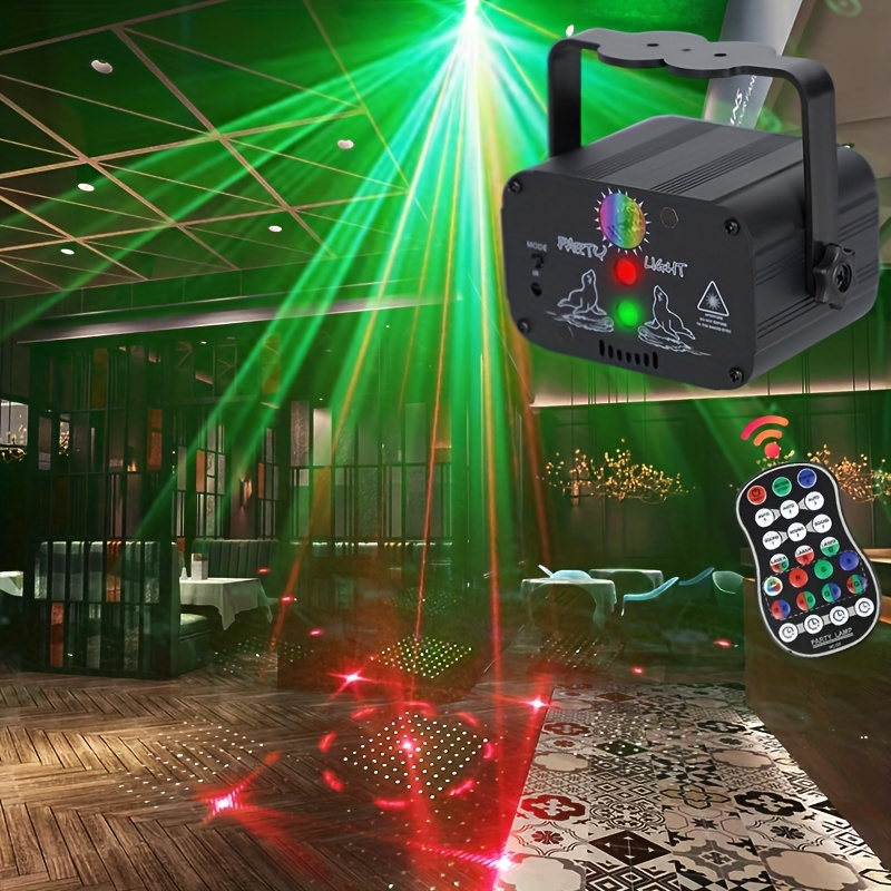 Buy Huaxi Mini Party Light Laser Lights Projector Music Activated Battery  Powered Portable Mini Strobe Light RGB LED Indoor DJ Disco Lights with  Remote Stage Flash Laser Light for Party/Show/Disco Online at