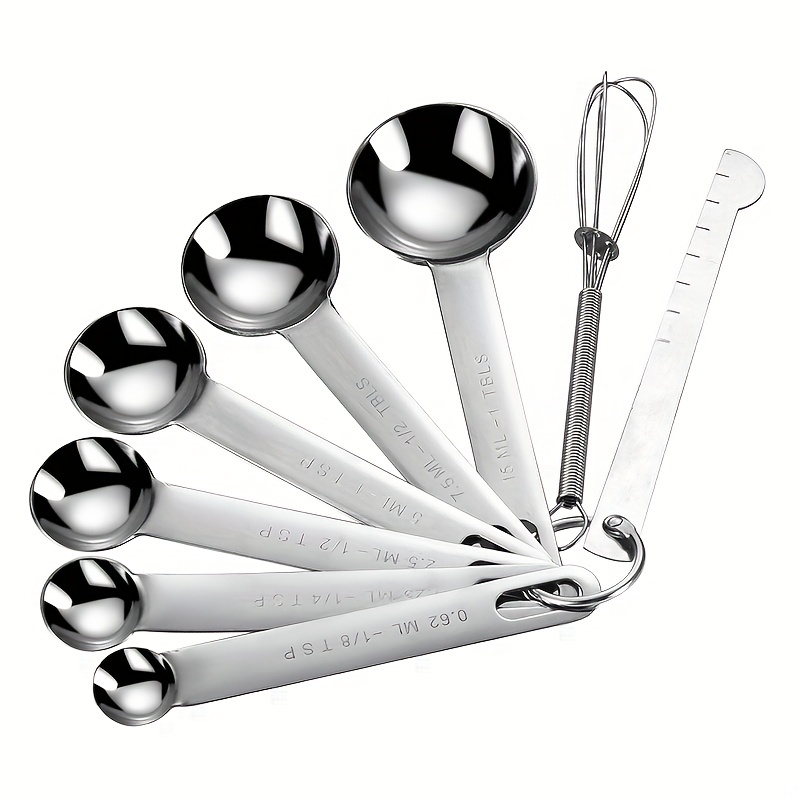 5x Small Measuring Spoons for Dry and Liquid Mini Measuring Spoon Set