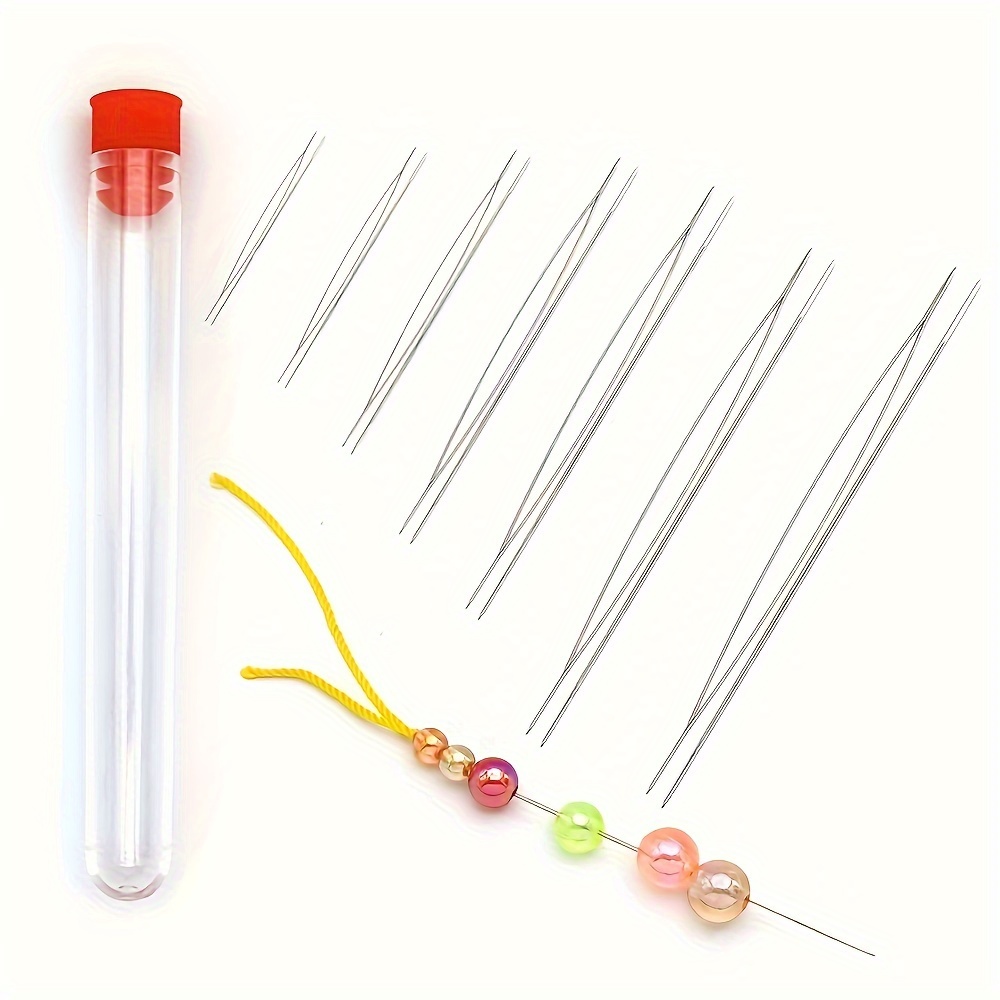 Open ended Curved Stainless Steel Beading Needles Jewelry - Temu