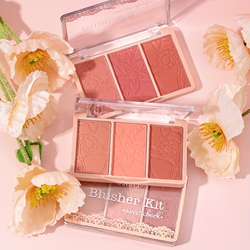 Natural Nude Tone Blush Palette for Brightening