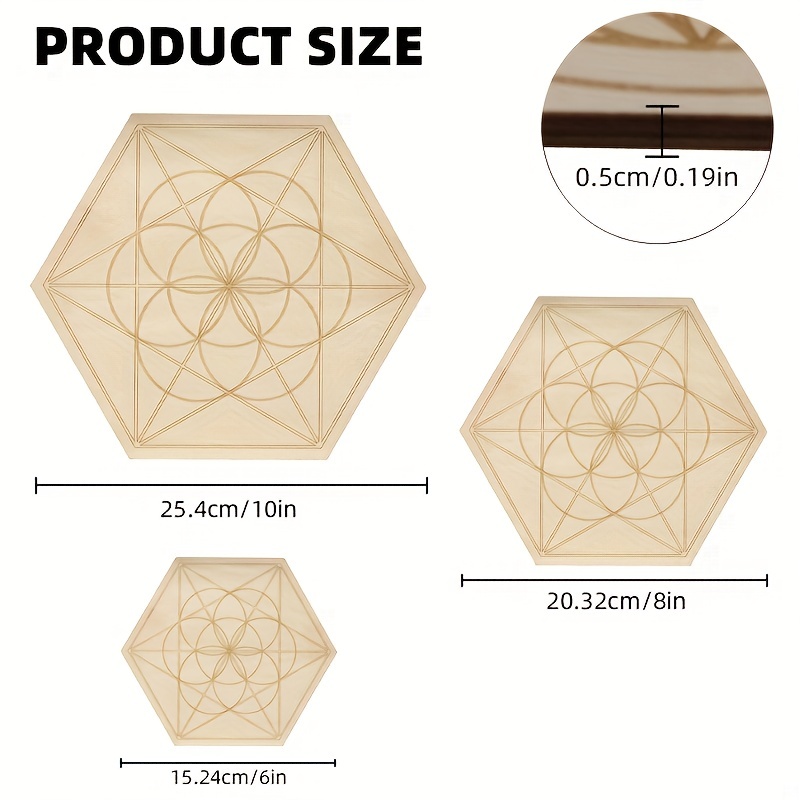 1 planche de pendule étoile planche de radiesthésie en bois - Temu