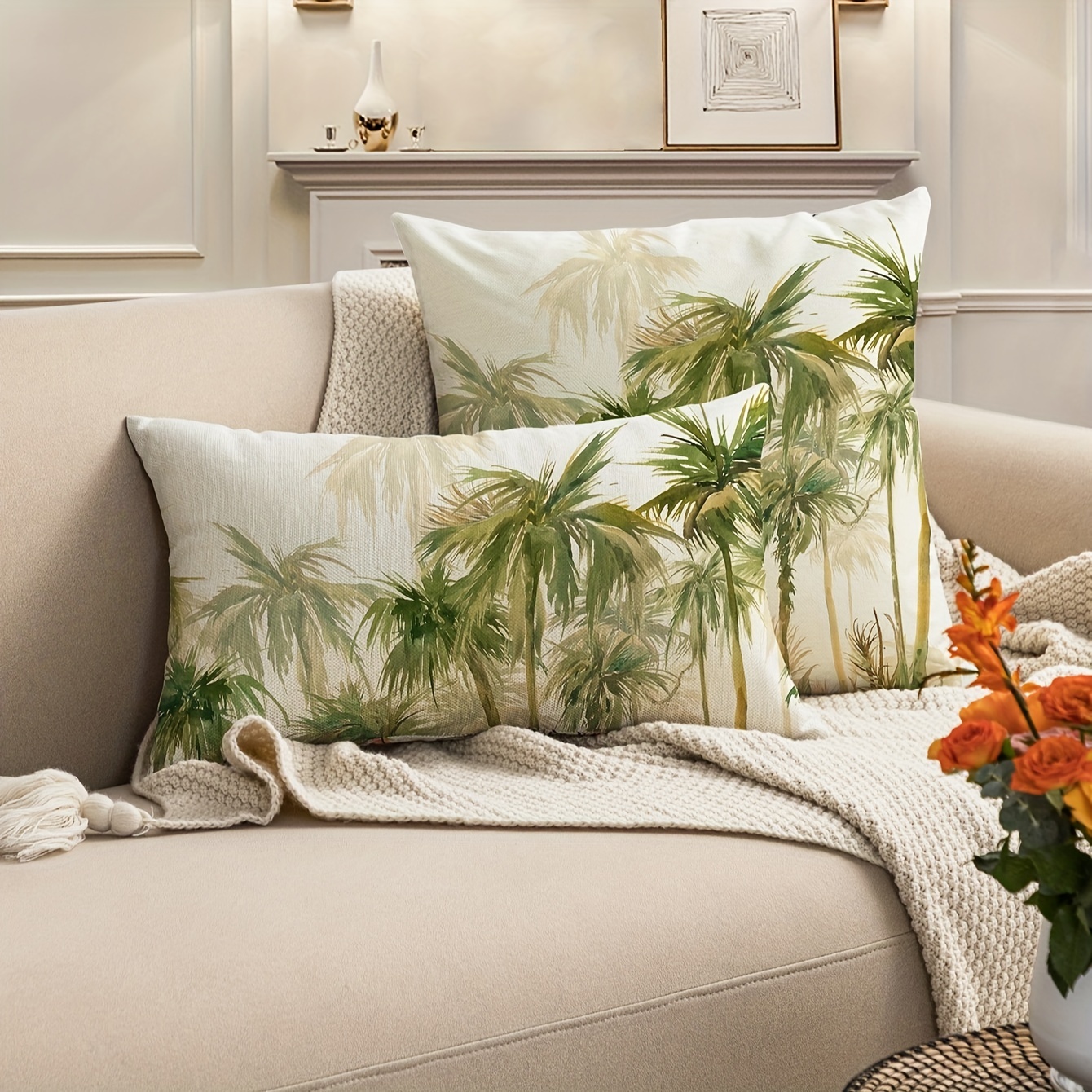 Tropical Throw Pillow - Temu