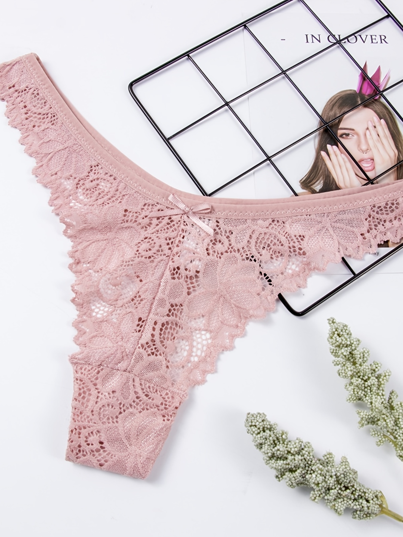 PINK Lace Panties for Women
