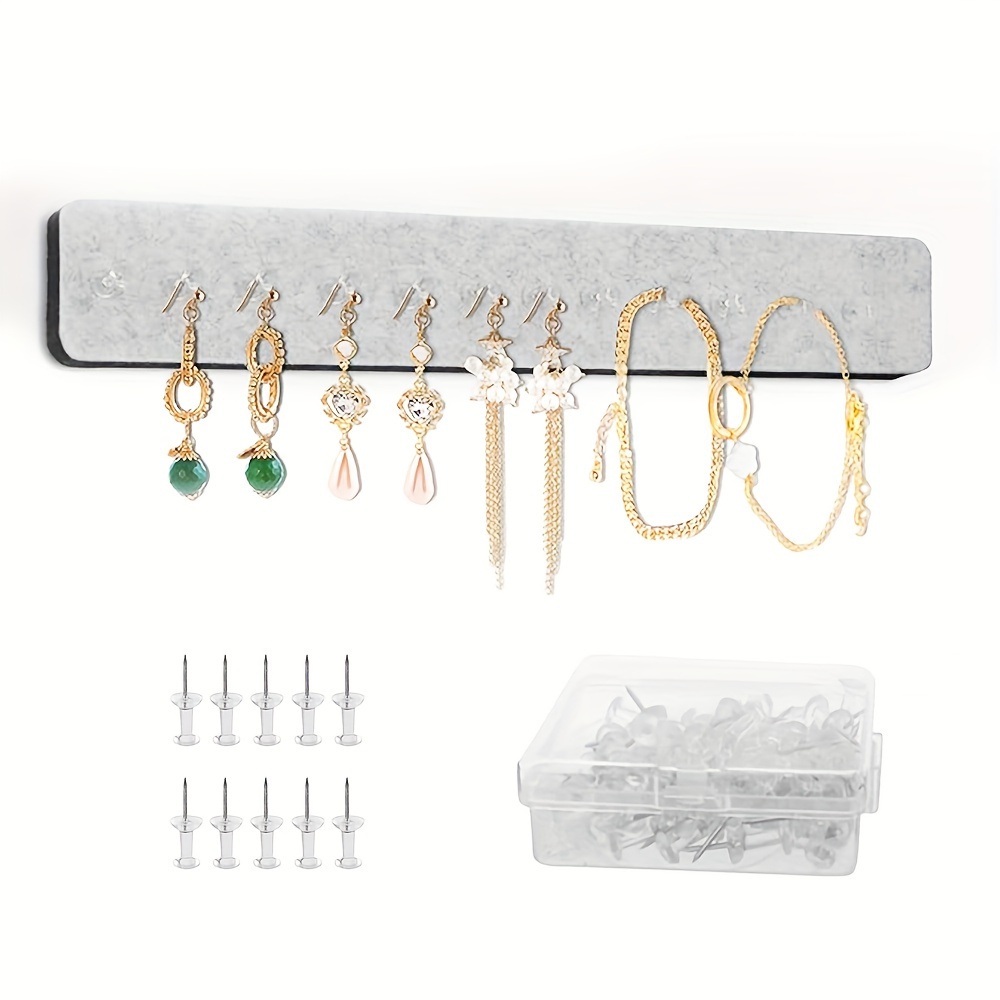 Organizador de joyas de metal, soporte para collares, accesorios de joyería  de 5 niveles, 5 ganchos, 20 agujeros para aretes, collares, bandeja de