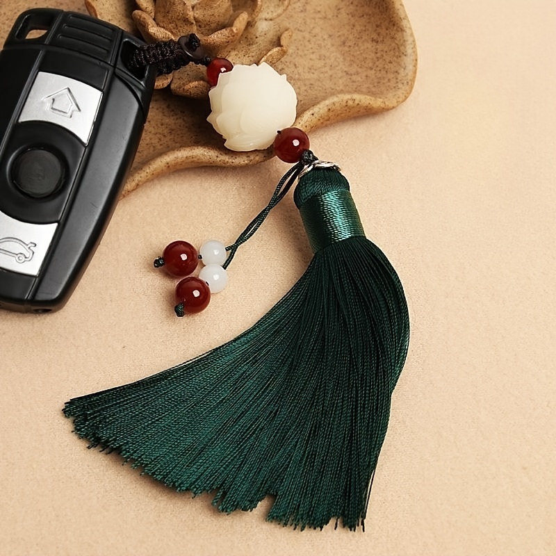 Flower Tassel Bag Charm