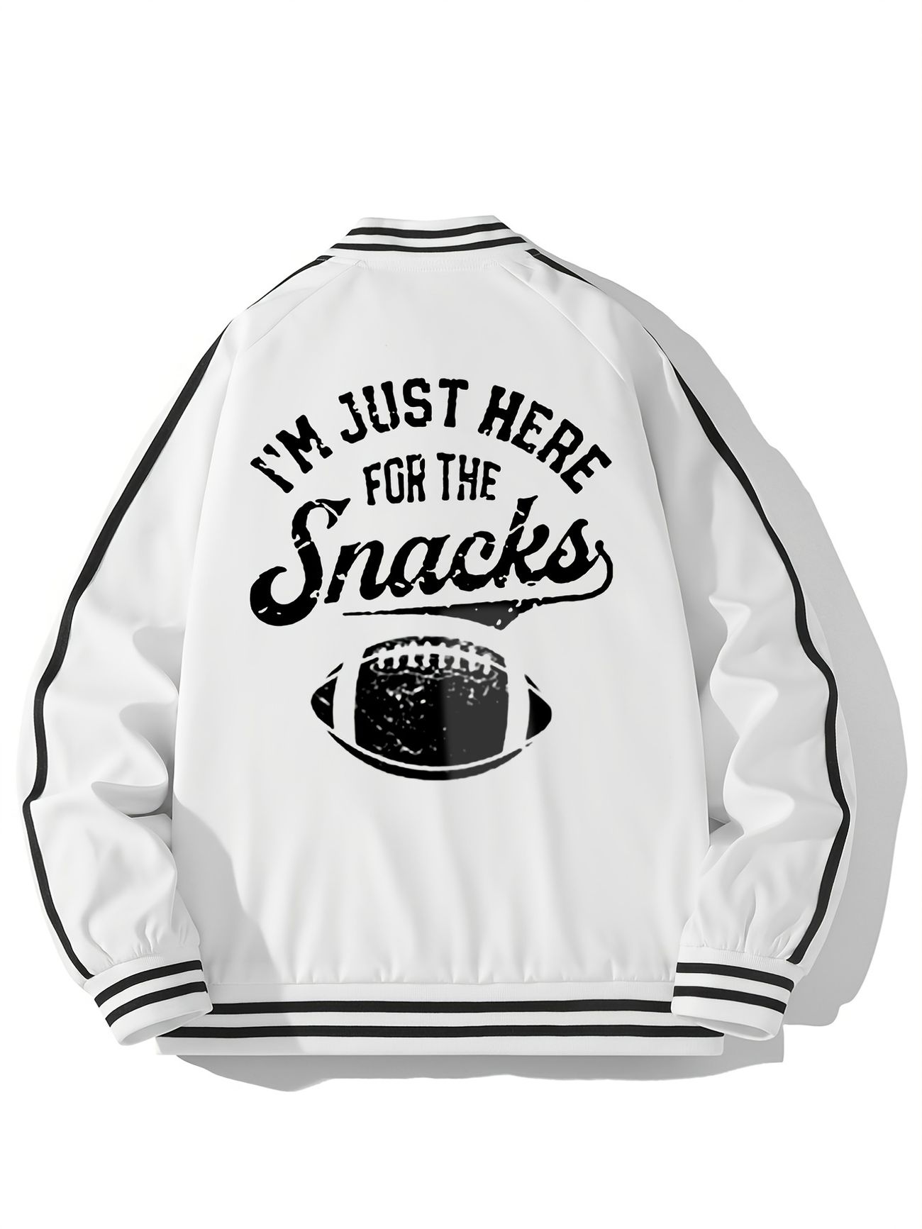 Men's Plus Size Jacket Fashion Spring Casual Streetwear With Funny Words  Oversized Clothing | Shop Now For Limited-time Deals | Temu