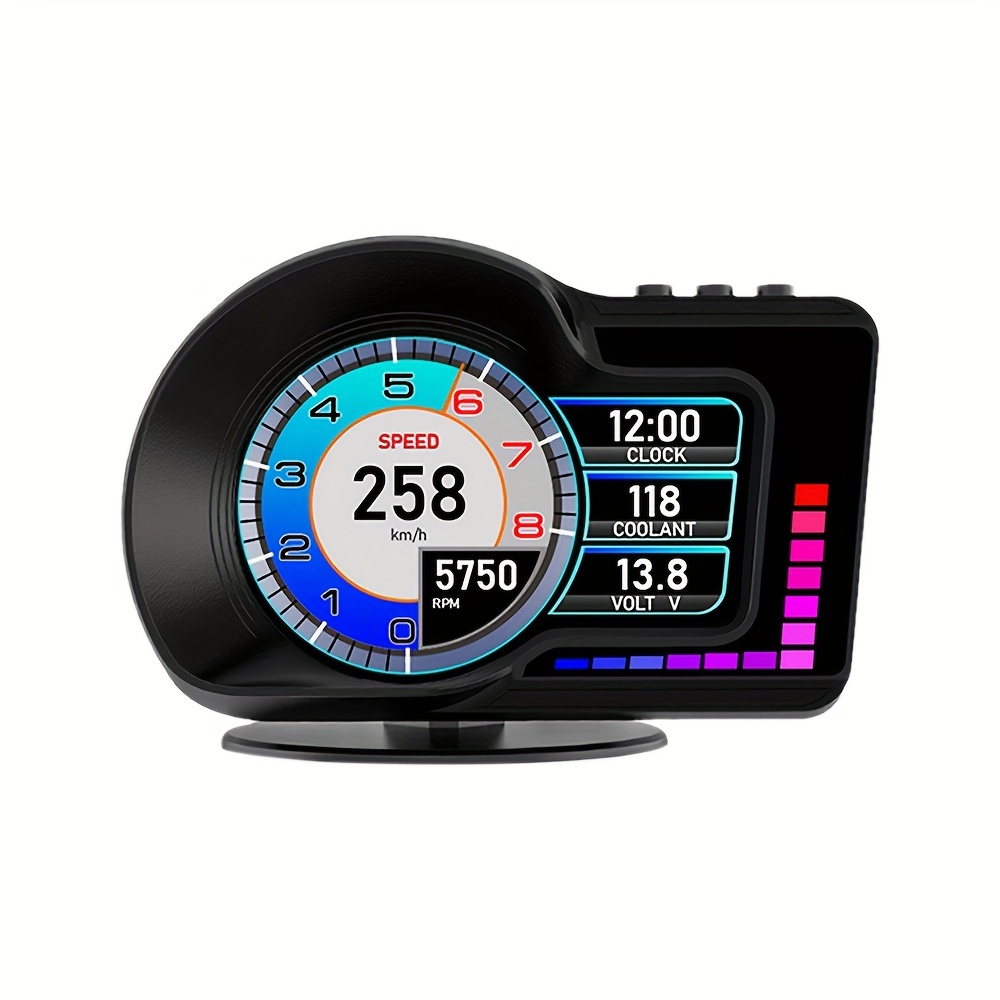 Universal Car HUD Display OBD2+GPS Head Up Display High Definition  Speedometer