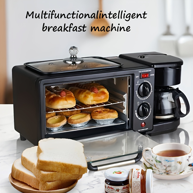 Us Plug 3-in-1 Breakfast Maker Home Mini Electric Oven Bread Maker