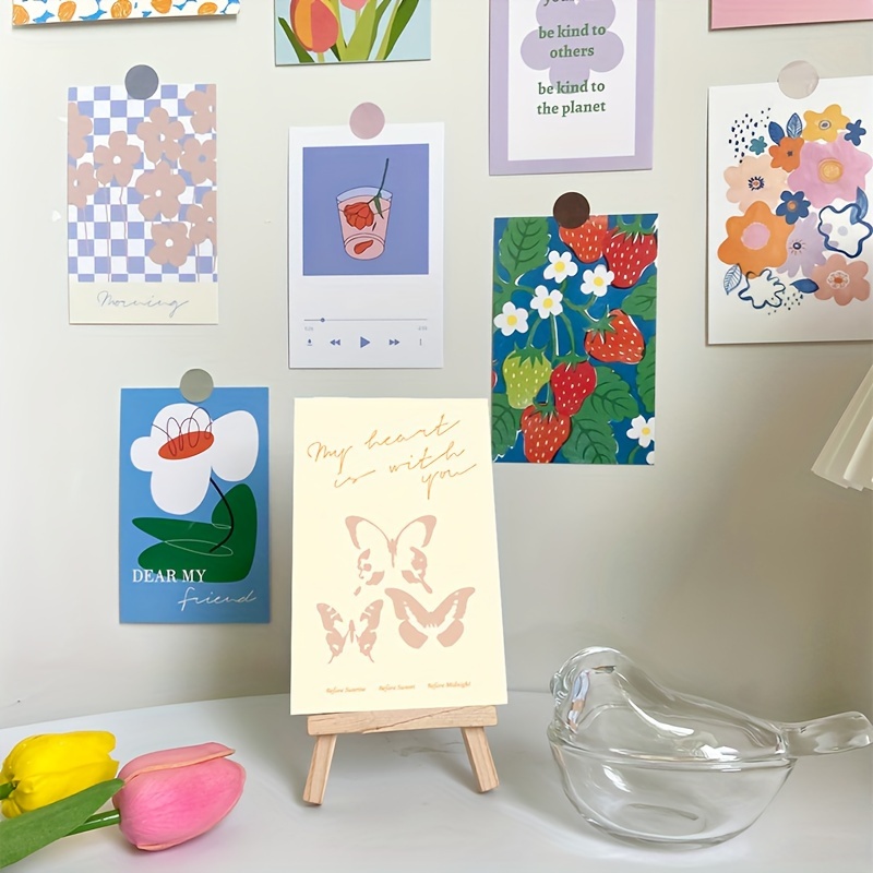 Pastel Flower Room Decor Aesthetic Minimalist Art Wall Decor Temu