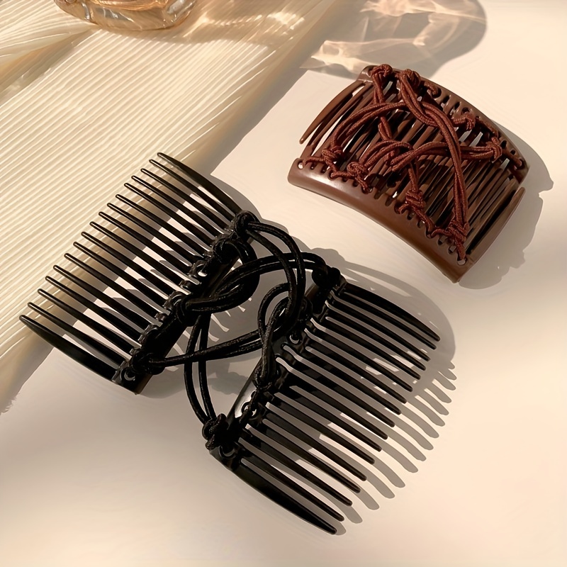 Elastic Hair Comb Insert Comb Versatile Hair Clip Female - Temu