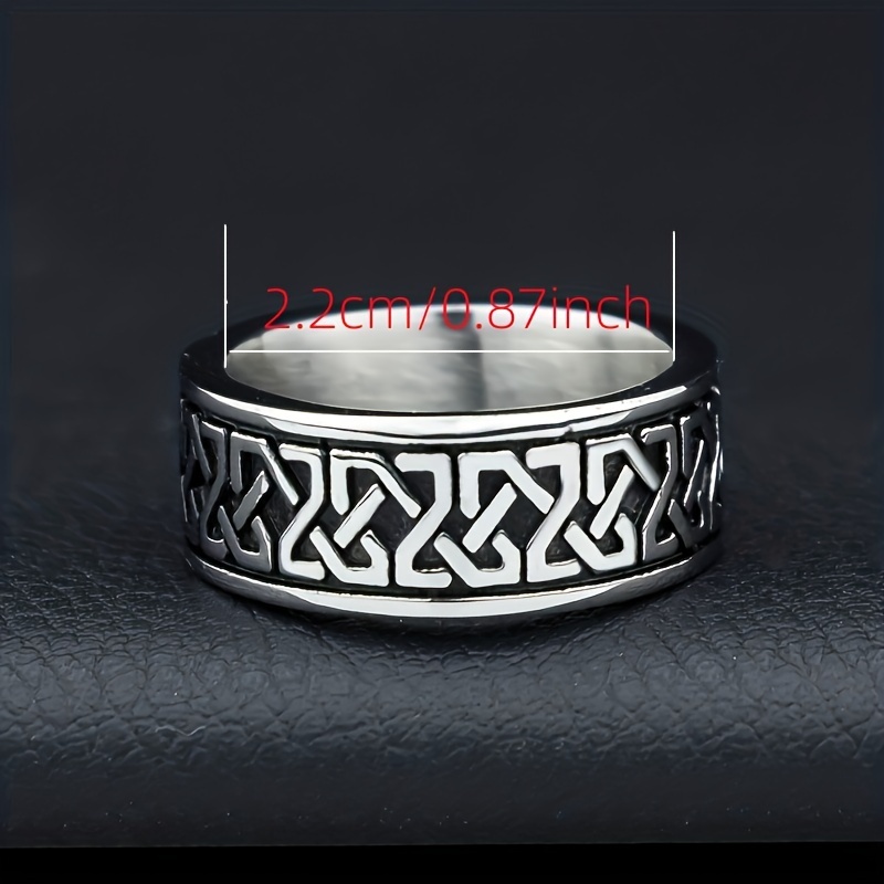 Men's Punk Vintage Carved Pattern Ring