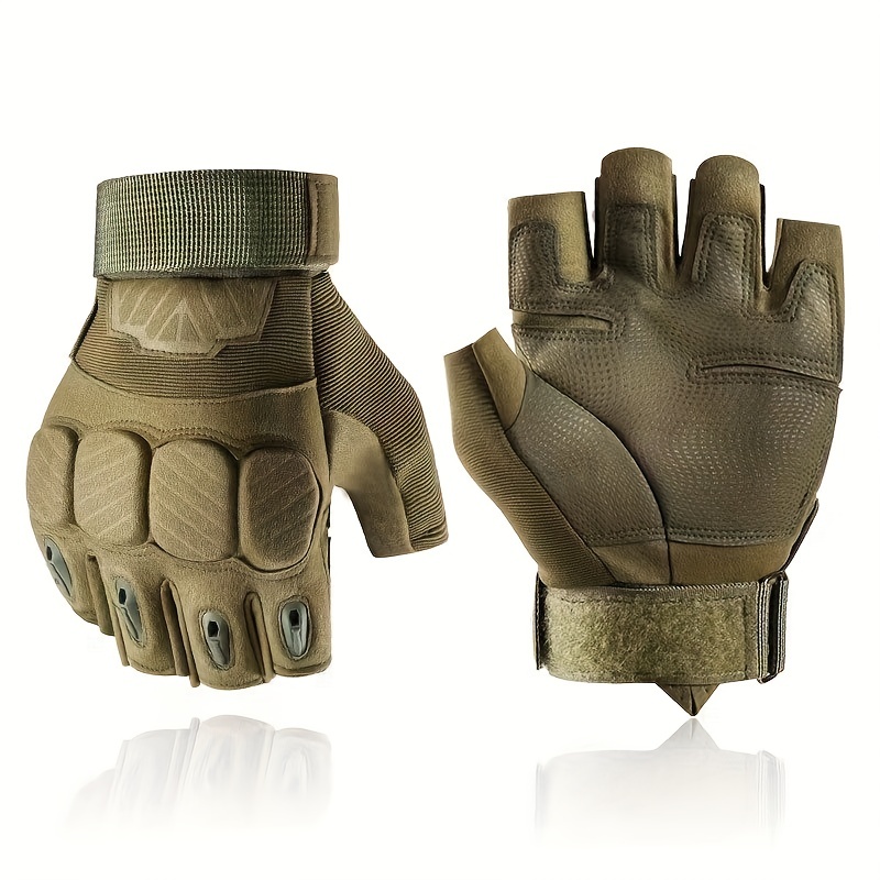 Tactical Fingerless Gloves Men Ideal Outdoor Sports Shooting - Temu