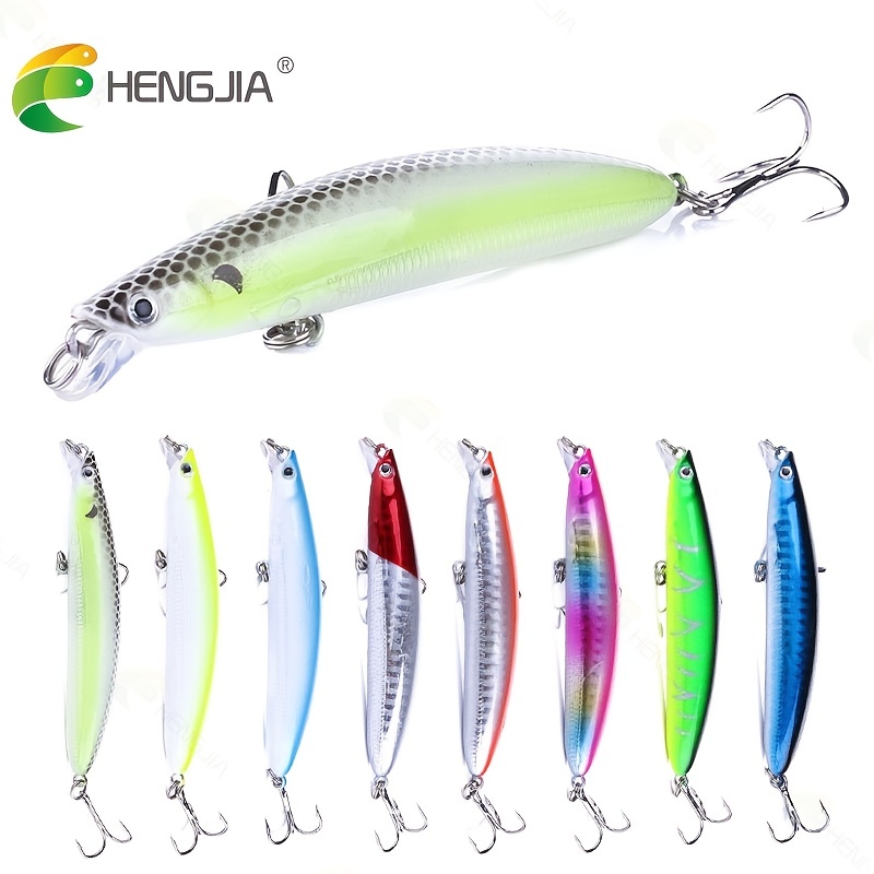 Long Casting Minnow Fishing Lure Treble Hooks Perfect - Temu