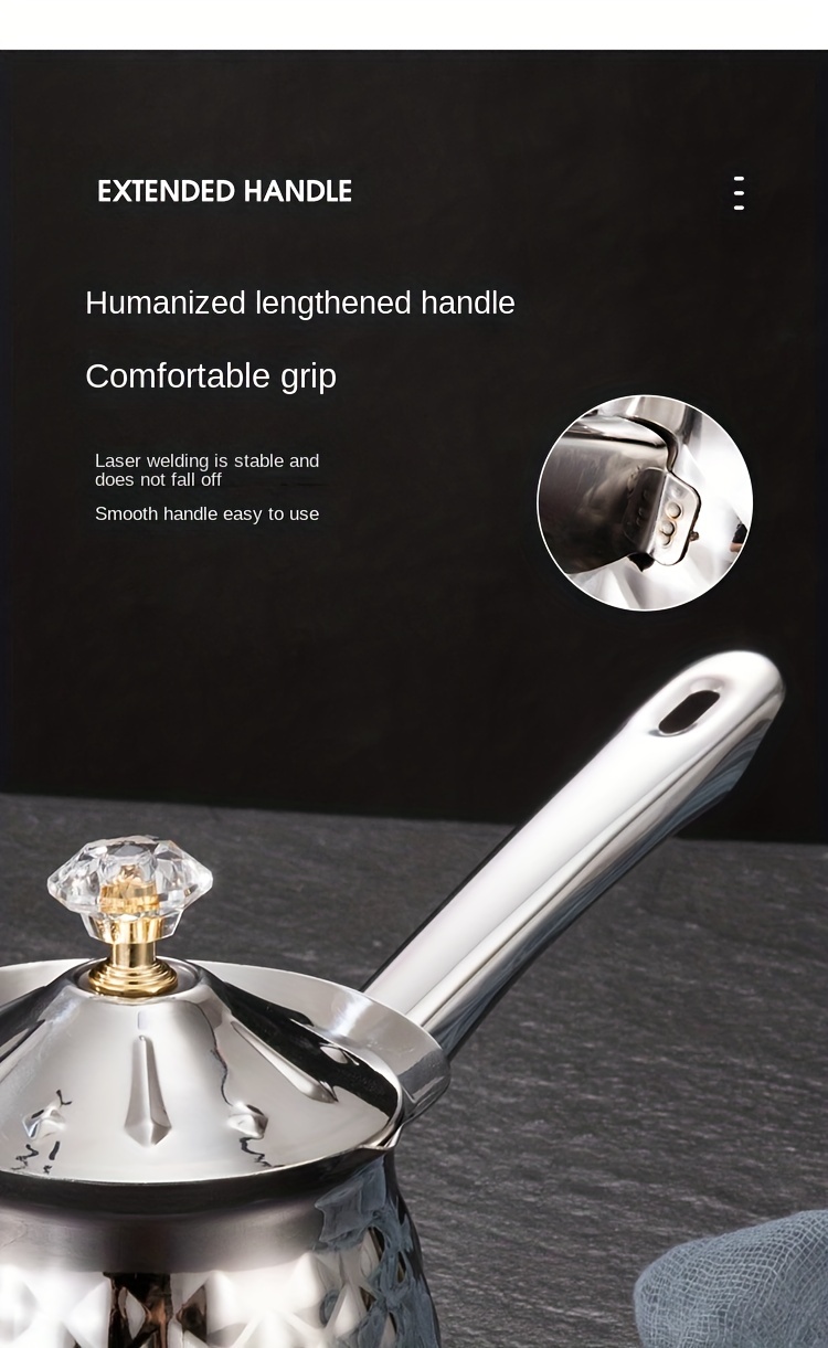 stainless steel   cup milk heating cup stainless steel coffee utensils pointed mouth latte cup details 4