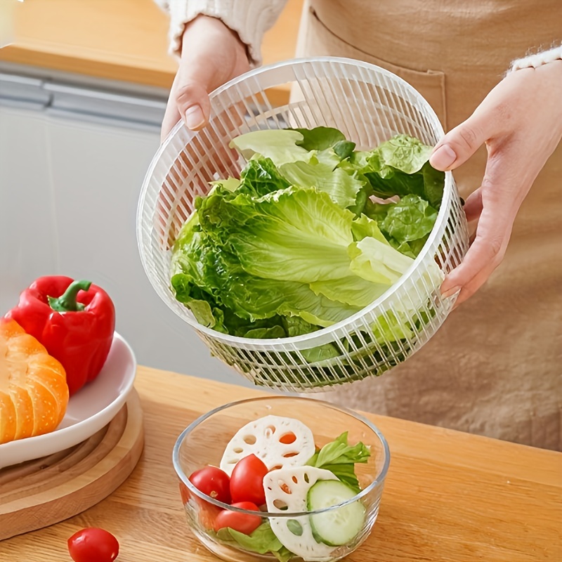 Salad Spinner Vegetables Leaf Lettuce Dryer Drainer Fruit Wash Clean Basket  NEW