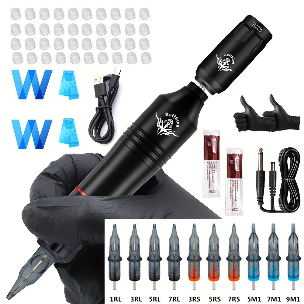 10 Sets Dragonhawk Atom Rotary Tattoo Pen Machine Kit