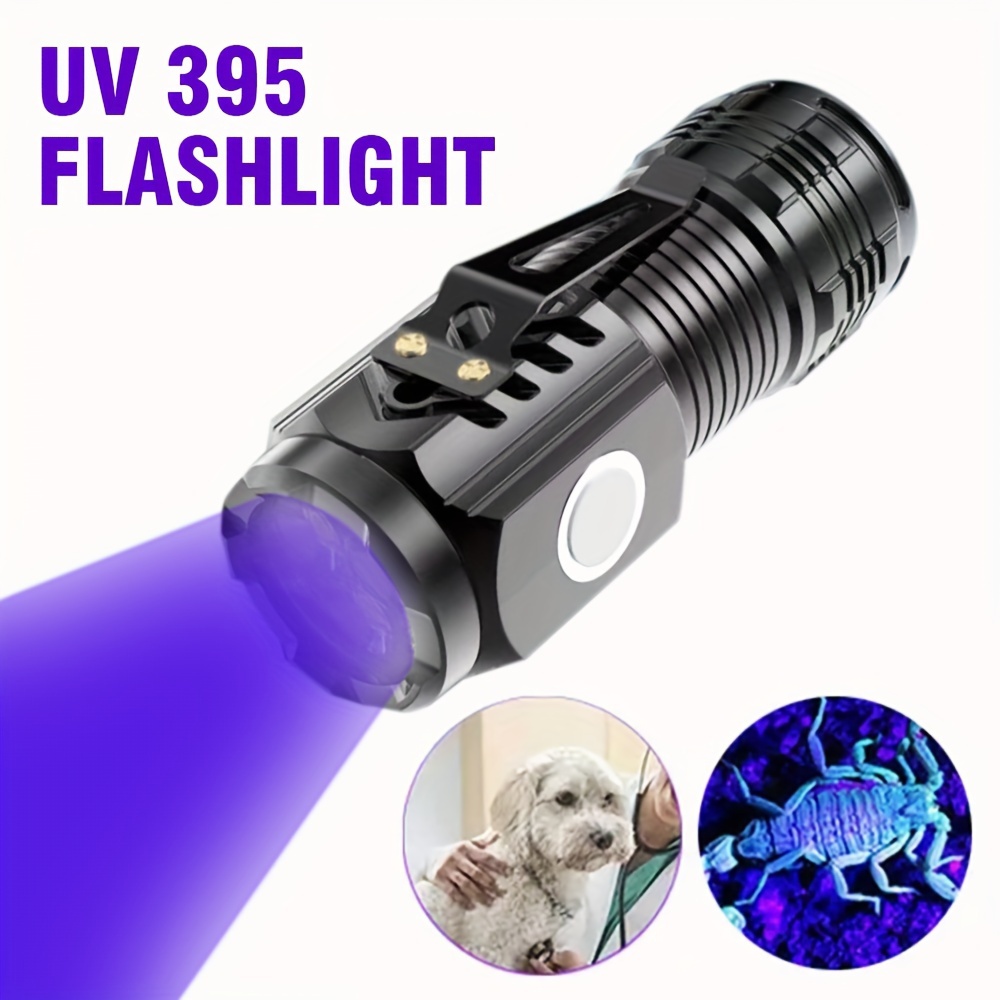 Lampe De Poche UV, Mini Lampe De Poche LED UV Haute Luminosité