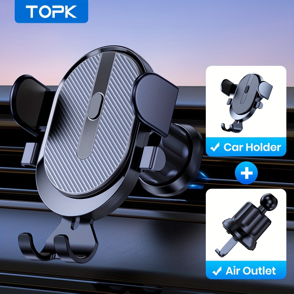 TOPK [2er Pack Handyhalterung Auto 2023 Upgrade Clip