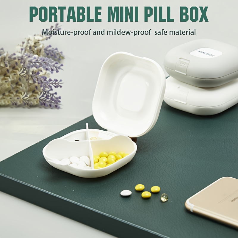 Travel Pill Box Pill Organizer 7 Days Moisture Proof Small Pill Case for  Pocket