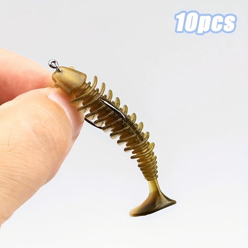 Soft Worm Fishing Lure Artificial Silicone Baits Freshwater - Temu