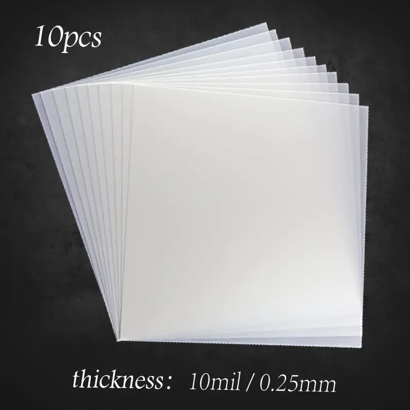10pcs 10mil Blank Mylar Stencil Sheets, Rusable 12X12 Inch Milky  Translucent PET Blank Stencils Sheets, Template Material For Cutting  Machines, Laser