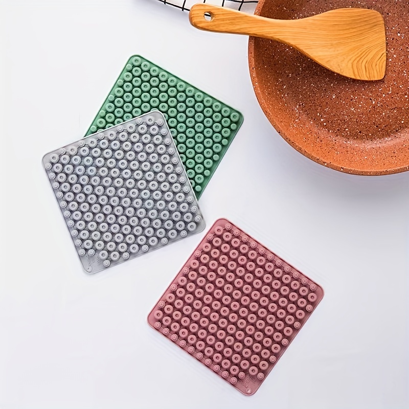 Silicone Placemat Square Honeycomb Trivet Mat Household Heat - Temu